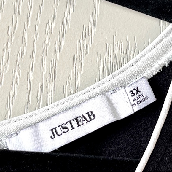 JUSTFAB Sleeveless Contrast Trim Blouson Jumpsuit —SZ. 3X - Picture 12 of 16